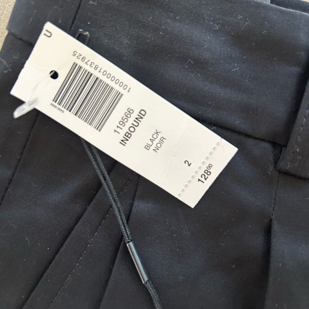 NWT Aritzia Babaton Inbound pleated front Wide Leg mid rise pants size 2 - Picture 9 of 12